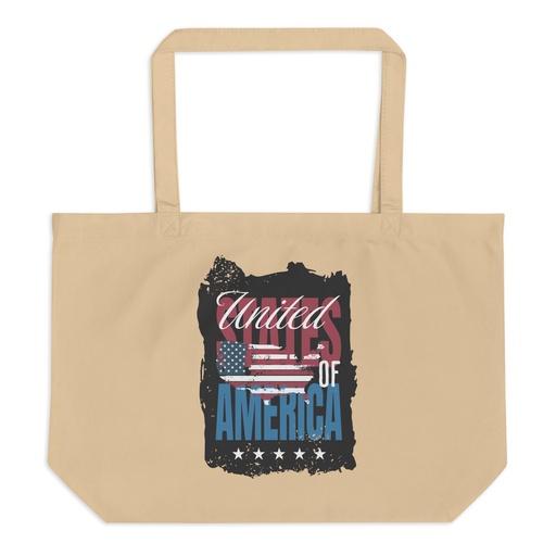 [ID: 378-G59] America (3) Large Eco Tote