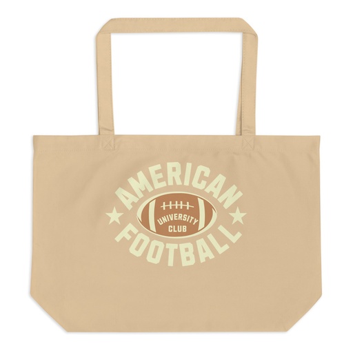 [ID: 378-G69] American Football - Athletic Sports Large Eco Tote