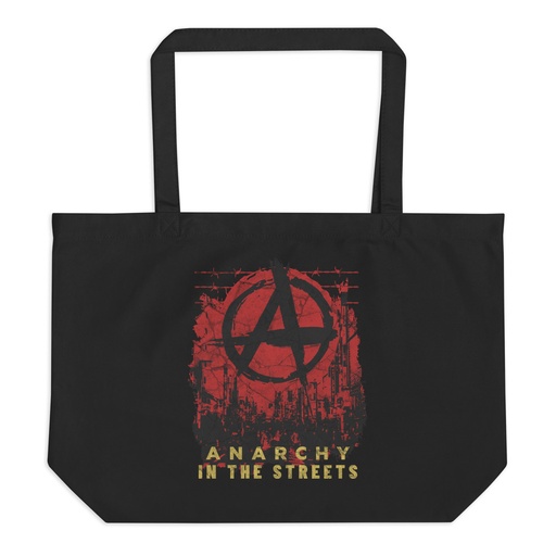 [ID: 378-G78] Anarchy In The Street Large Eco Tote