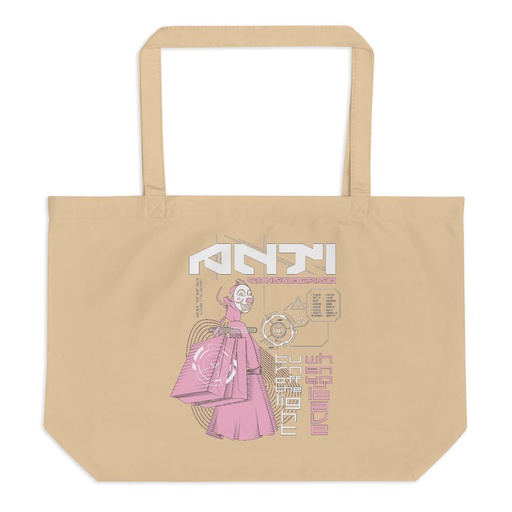 [ID: 378-G91] Anti Consumerism - Futuristic Large Eco Tote