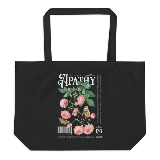 [ID: 378-G95] Apathy Large Eco Tote