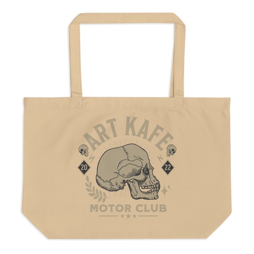 [ID: 378-G103] Art Kafe Motor Club Large Eco Tote