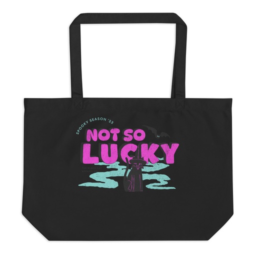 [ID: 378-G127] Bad Luck Kitty - Halloween Large Eco Tote