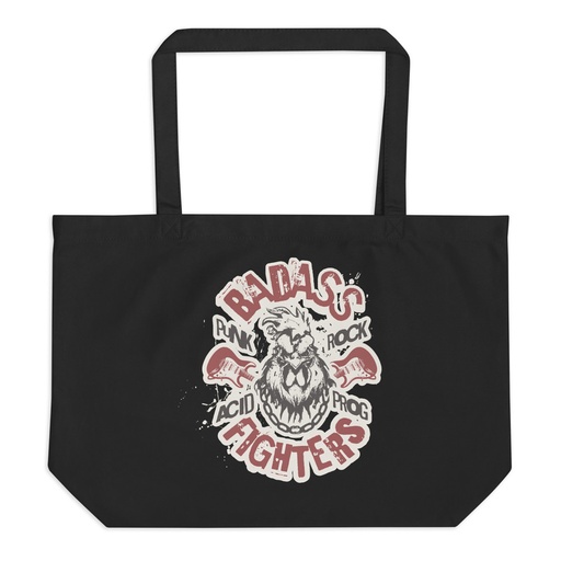 [ID: 378-G130] Badass Fighters Large Eco Tote