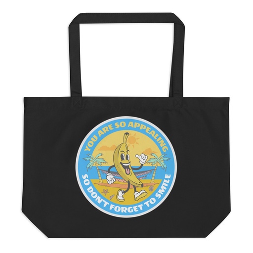 [ID: 378-G135] Banana project _-) Large Eco Tote