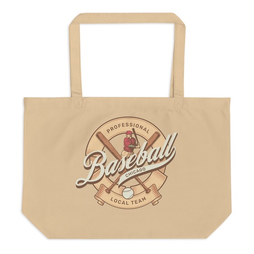 [ID: 378-G145] Baseball Team - College Sports Large Eco Tote