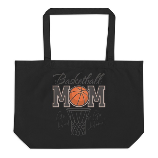 [ID: 378-G148] Basketball Mom - Mother's Day Large Eco Tote
