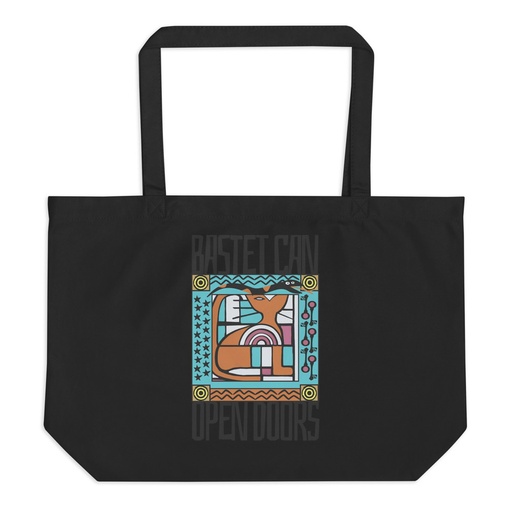 [ID: 378-G150] Bastet can Open Doors Large Eco Tote