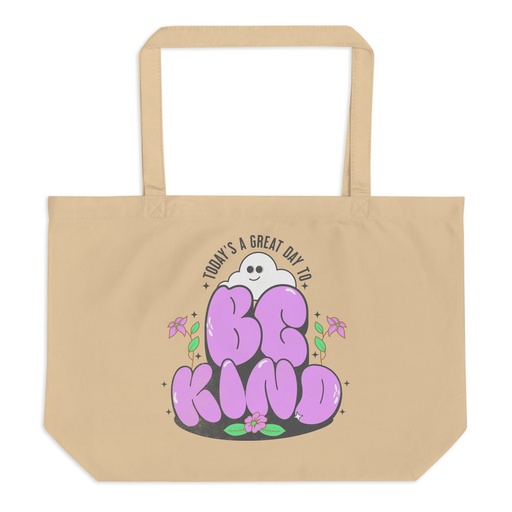 [ID: 378-G156] Be Kind Large Eco Tote