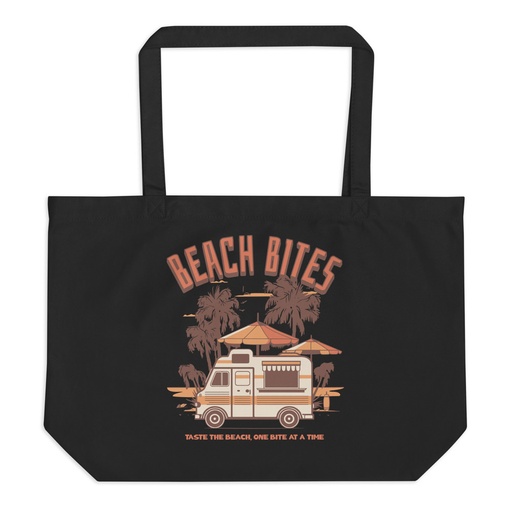 [ID: 378-G162] Beach Bites Large Eco Tote