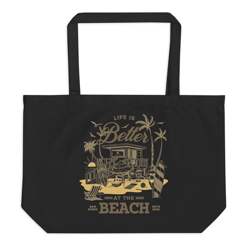 [ID: 378-G167] Beach Life - Outdoor Large Eco Tote