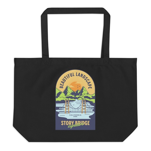 [ID: 378-G172] Beautiful Landscape - Outdoor Large Eco Tote