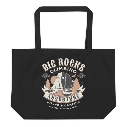 [ID: 378-G203] Big Rocks Climbing - Outdoor Adventure Large Eco Tote