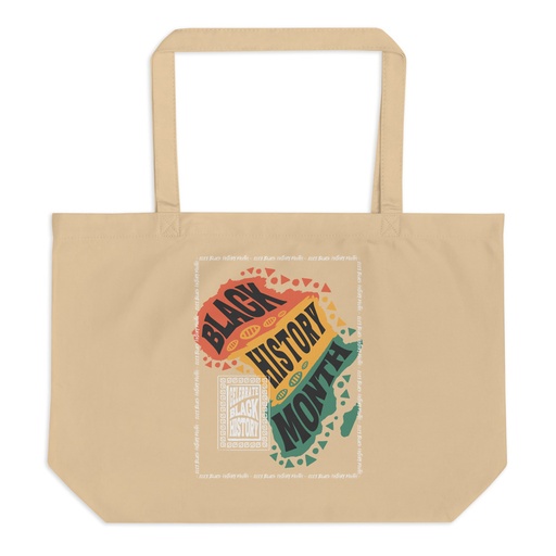 [ID: 378-G222] Black History Month - Tribal History Large Eco Tote