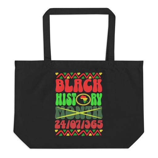 [ID: 378-G223] Black History Month Large Eco Tote