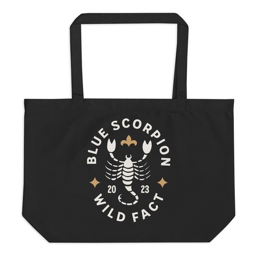 [ID: 378-G242] Blue Scorpion - Wildlife Animal Large Eco Tote