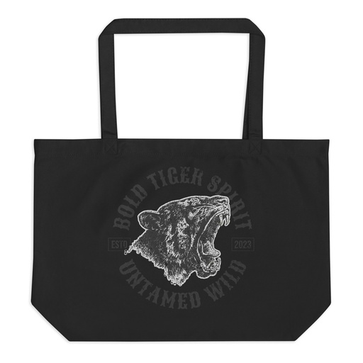 [ID: 378-G249] Bold Tiger Spirit Large Eco Tote