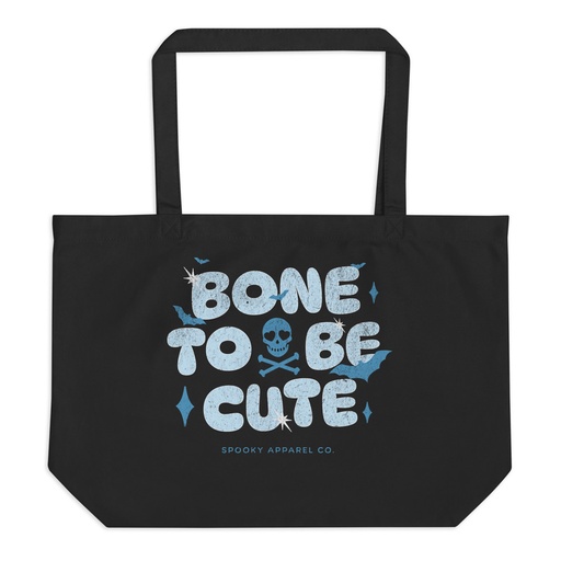 [ID: 378-G250] Bone To Be Cute - Halloween Large Eco Tote
