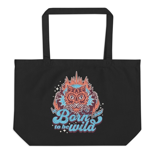 [ID: 378-G263] Born to be Wild - Tiger Large Eco Tote