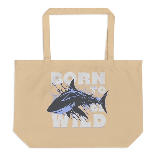 [ID: 378-G264] BORN TO BE WILD Large Eco Tote