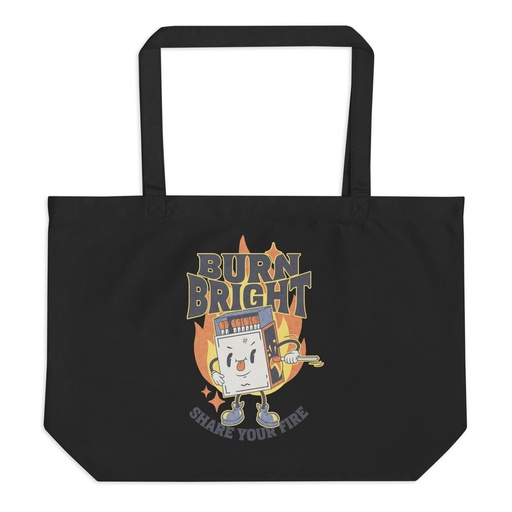 [ID: 378-G297] Burn Bright Large Eco Tote