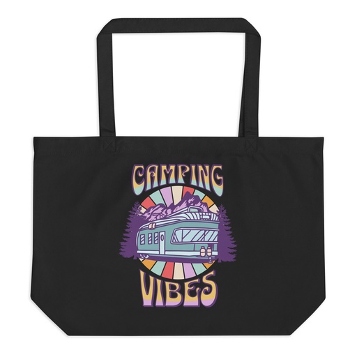 [ID: 378-G327] Camping Vibes Large Eco Tote