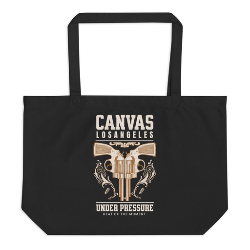 [ID: 378-G332] Canvas Los Angeles under pressure Large Eco Tote