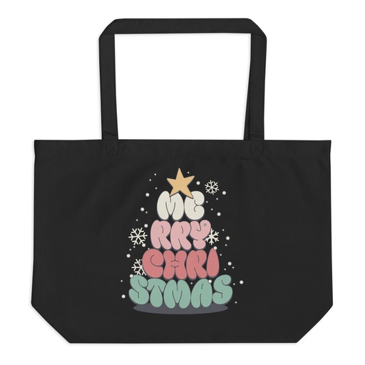 [ID: 378-G334] Cartoony Christmas Tree Large Eco Tote