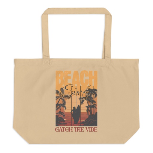 [ID: 378-G342] Catch the Vibe Large Eco Tote