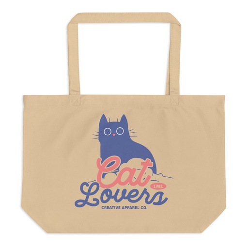 [ID: 378-G347] Cats Lovers Large Eco Tote