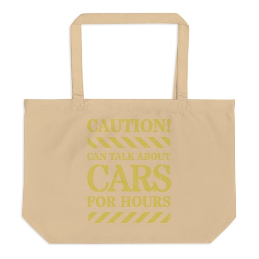 [ID: 378-G351] Caution Signs - Yellow Traffic Sign Large Eco Tote