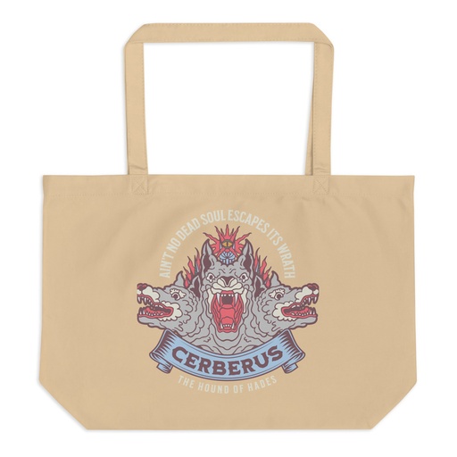 [ID: 378-G353] Cerberus - Underworld Dogs Large Eco Tote