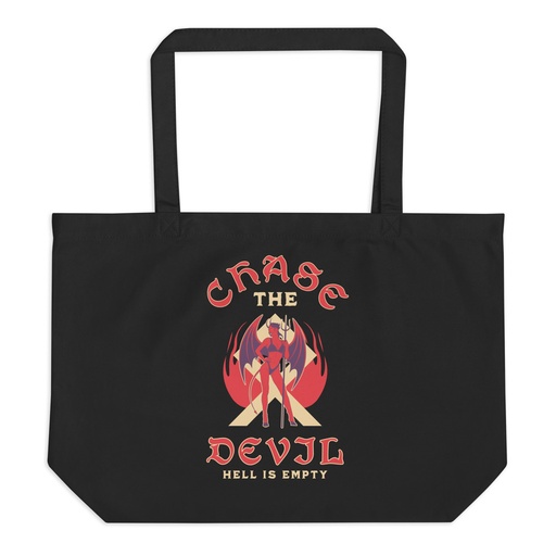 [ID: 378-G359] Chase The Devil Large Eco Tote