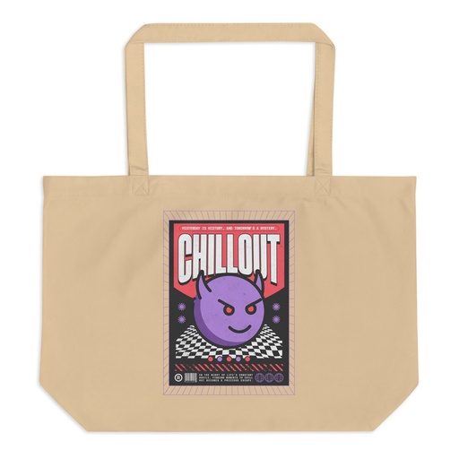 [ID: 378-G367] Chillout Streetwear Large Eco Tote