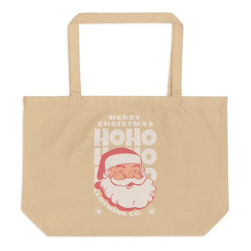 [ID: 378-G374] Christmas Season - Santa Claus Large Eco Tote
