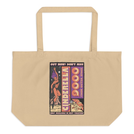 [ID: 378-G378] Cinderella 9000 - Retro Astronaut Large Eco Tote