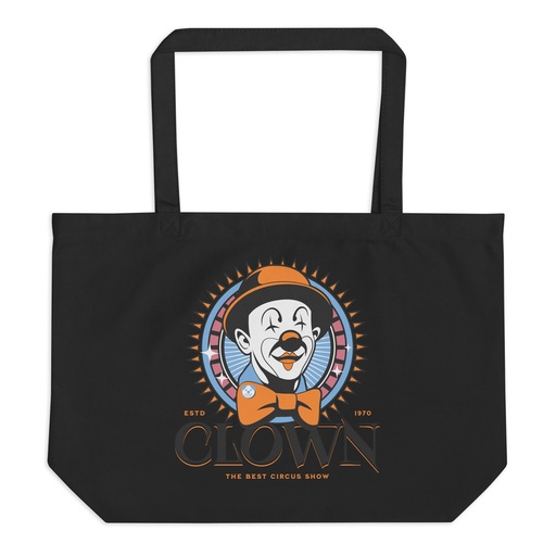 [ID: 378-G388] CLOWN LOGO Large Eco Tote