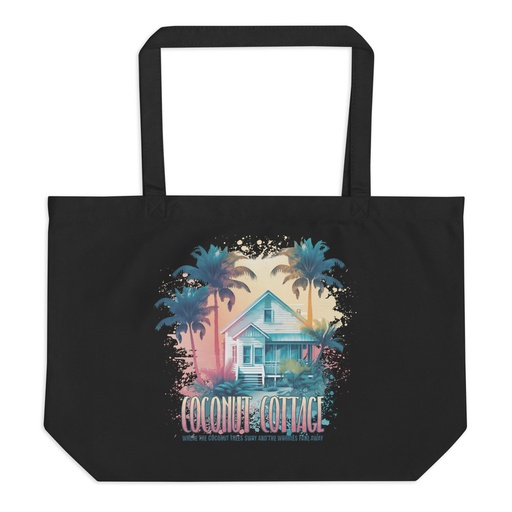 [ID: 378-G391] Coconut Cottage Large Eco Tote