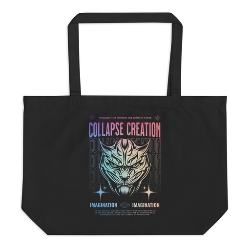 [ID: 378-G406] Collapse Creation Large Eco Tote