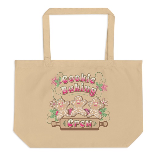 [ID: 378-G415] Cookie Baking Crew Large Eco Tote