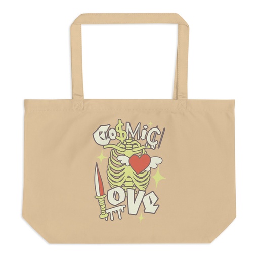 [ID: 378-G423] Cosmic Love (2) Large Eco Tote