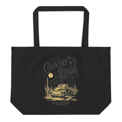[ID: 378-G427] Country Roads - Wild West Large Eco Tote