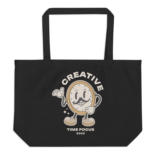 [ID: 378-G433] Creative Time Large Eco Tote