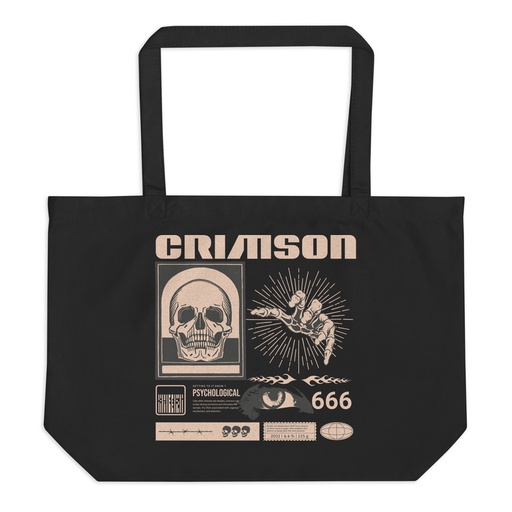 [ID: 378-G438] Crimson Large Eco Tote
