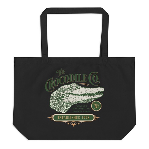 [ID: 378-G439] Crocodile Co. - Wild Animal Large Eco Tote