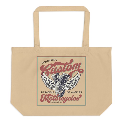 [ID: 378-G445] custom motorcycle  Large Eco Tote
