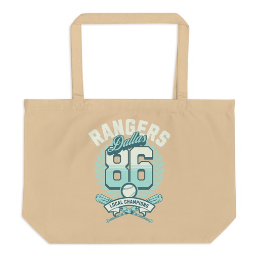 [ID: 378-G464] Dallas Rangers - Old School Sports Large Eco Tote