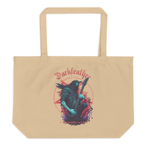 [ID: 378-G468] DARKFEATHER Large Eco Tote