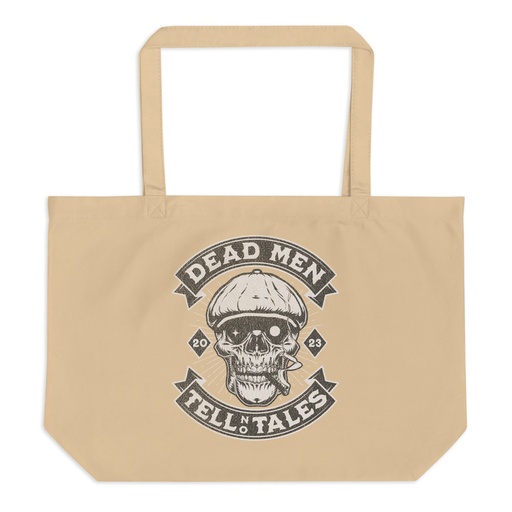[ID: 378-G473] DEAD MEN TELL NO TALES Large Eco Tote