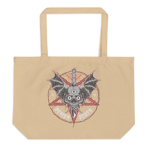 [ID: 378-G486] DEMON DEATH Large Eco Tote